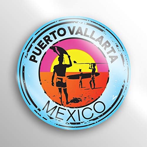 מדבקת מדבקות מקסיקו דו-פוארטו ואלרטה מקסיקו. מדבקה ויניל איכותית של פרימיום | לרבד מגן UV | PD1539